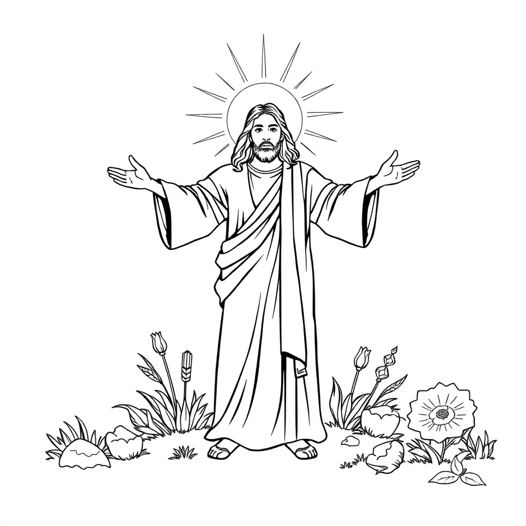 Jesus coloring page