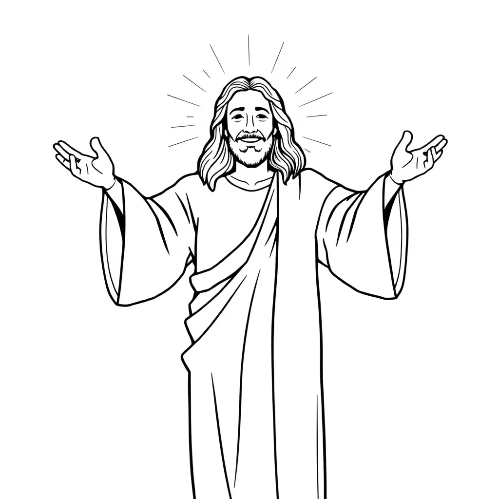Jesus coloring page