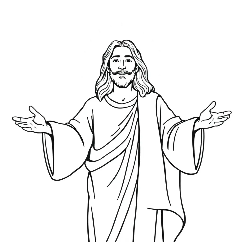 Jesus coloring page