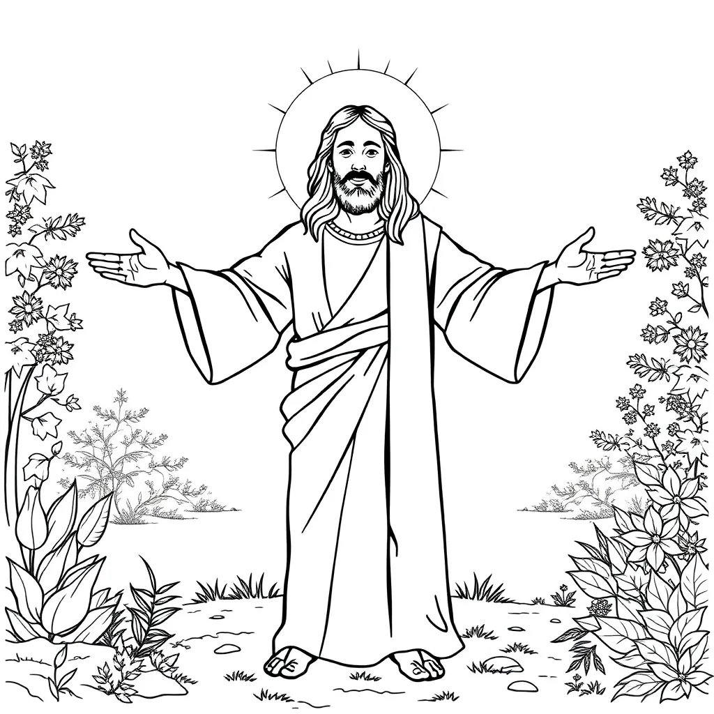 Jesus coloring page