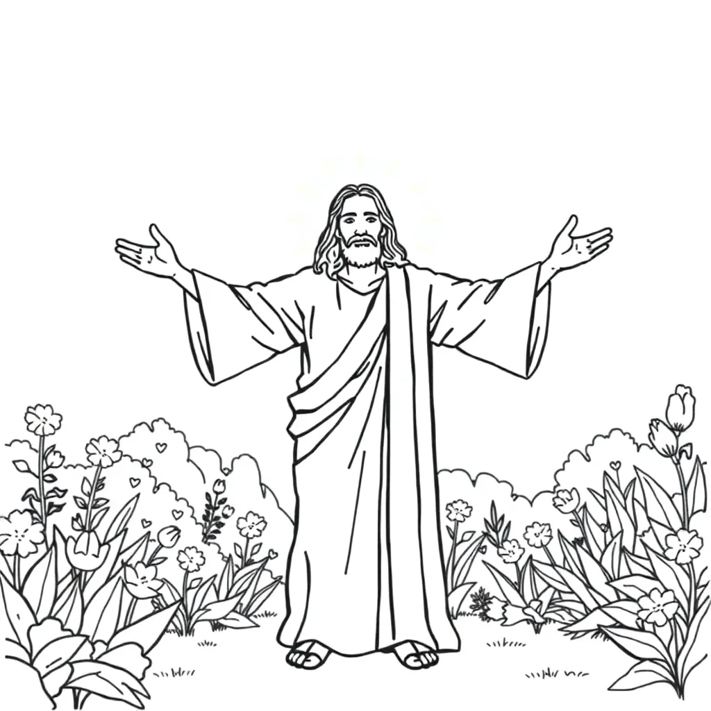 Jesus coloring page
