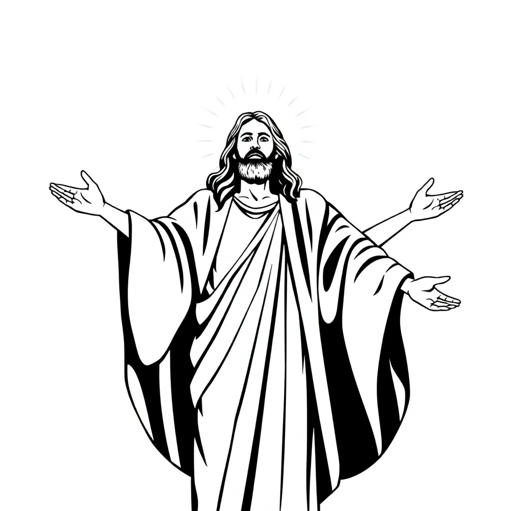 Jesus coloring page