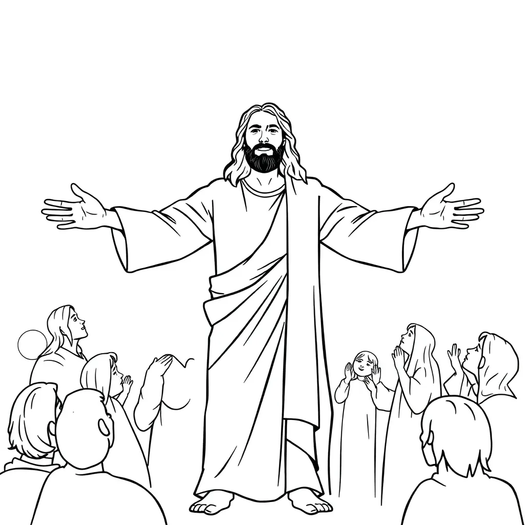 Jesus coloring page