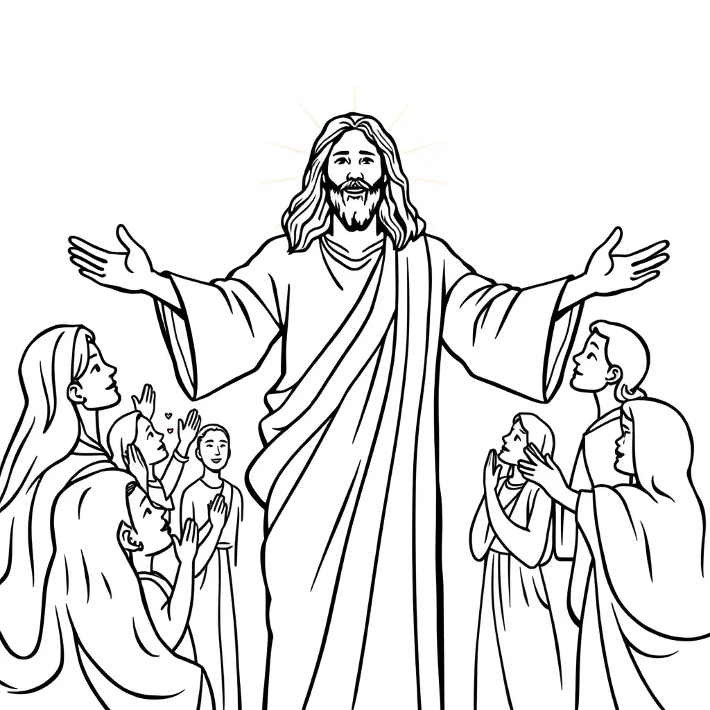 Jesus coloring page