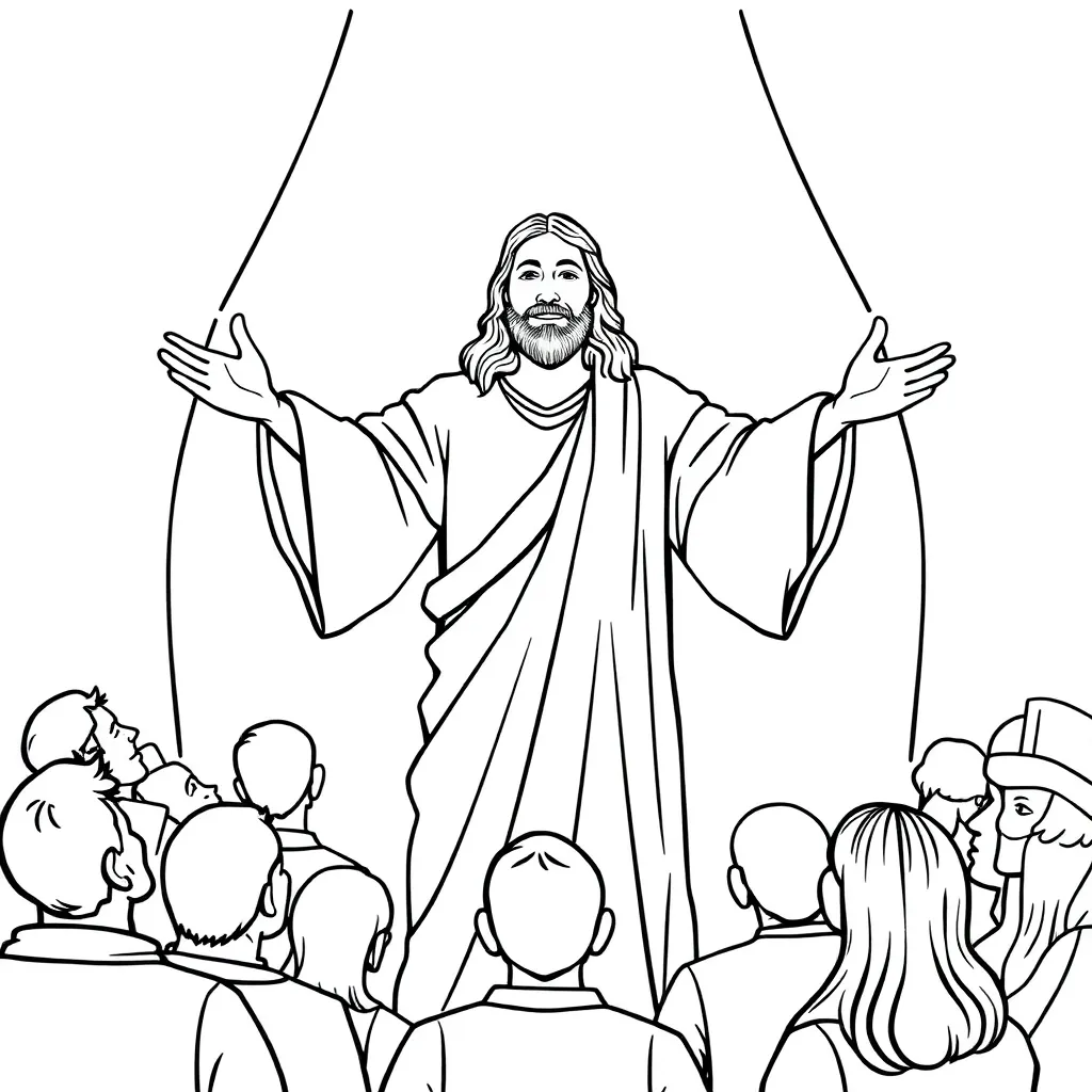 Jesus coloring page