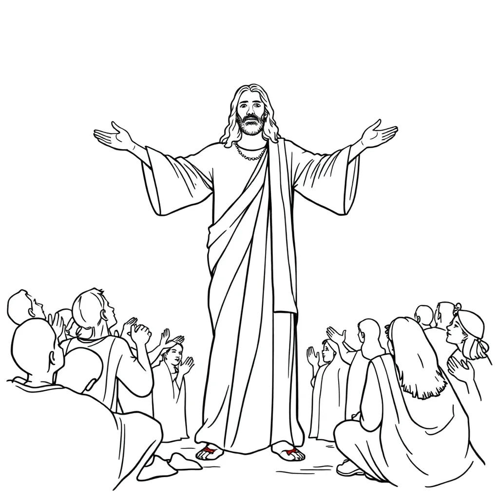 Jesus coloring page