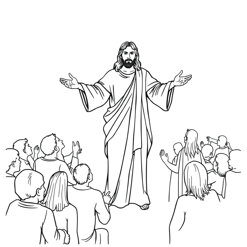 Jesus coloring page