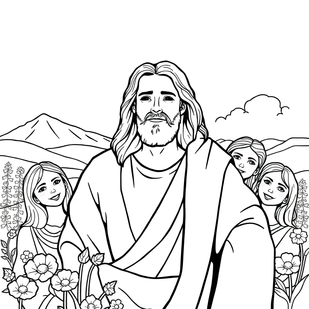 Jesus coloring page