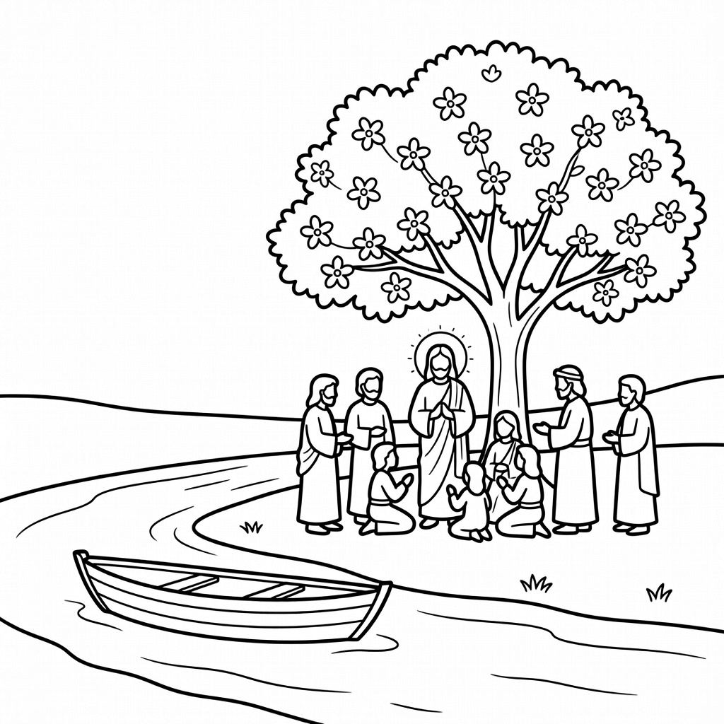 Jesus coloring page