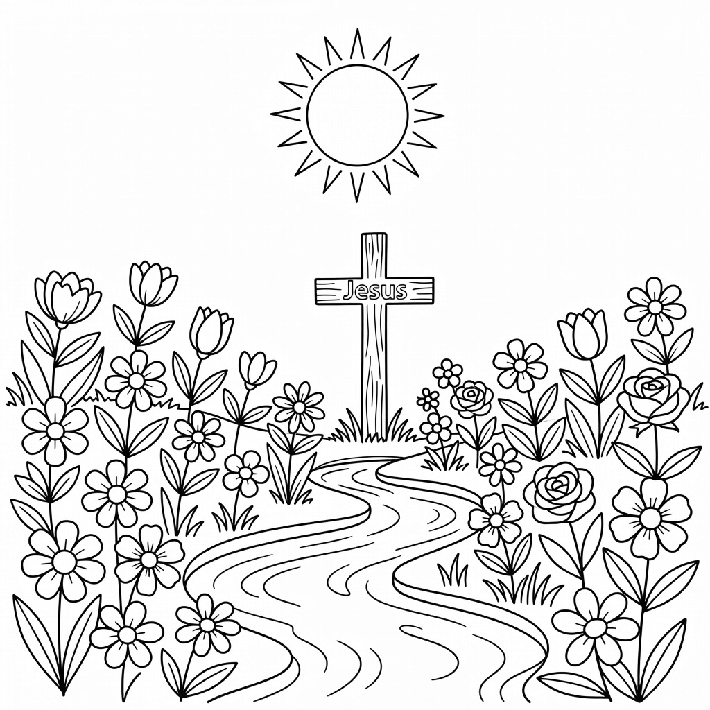 Jesus coloring page