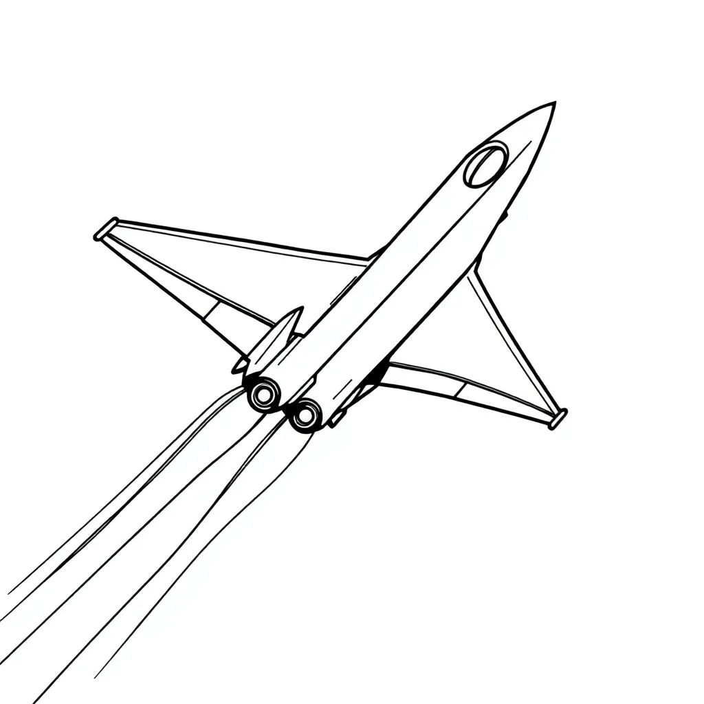 Jet coloring page