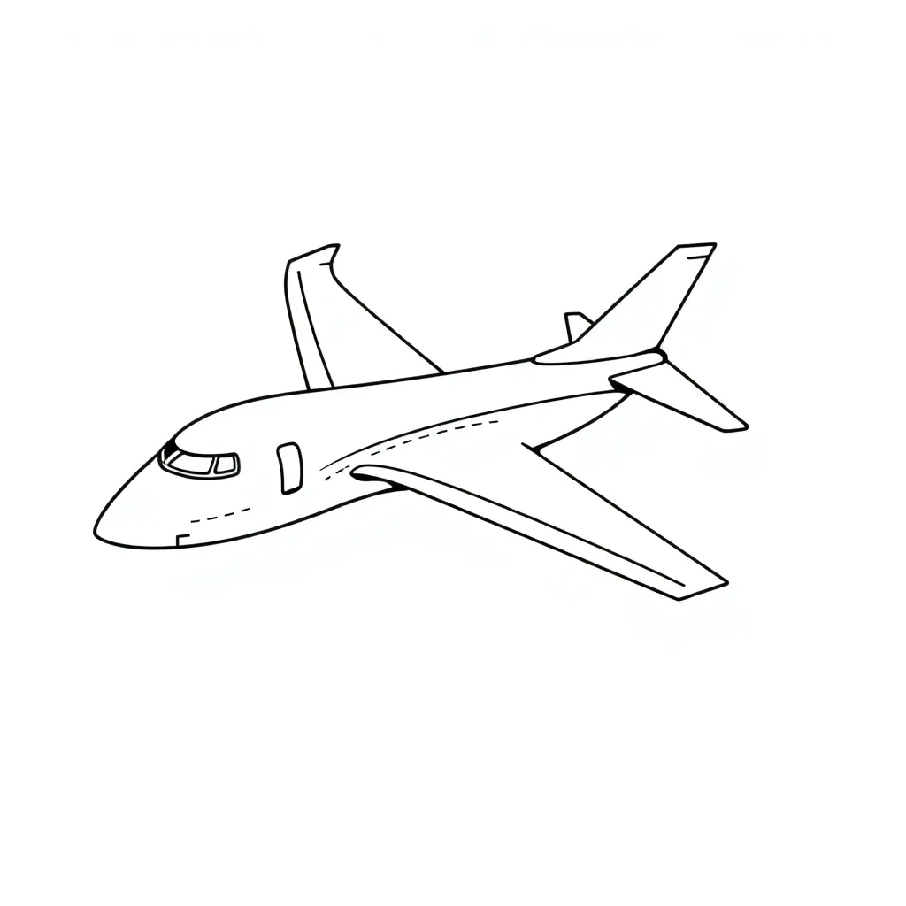 Jet coloring page