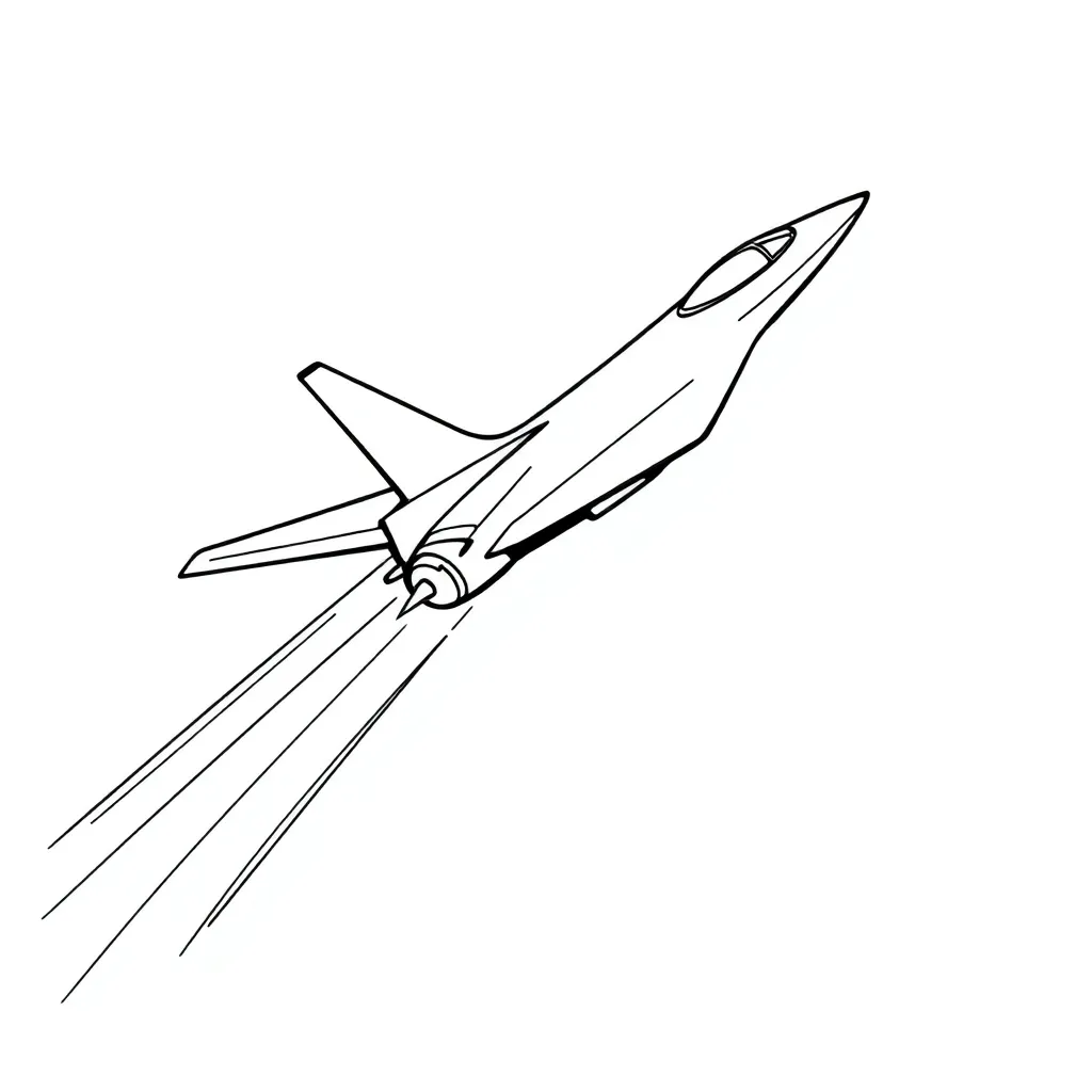 Jet coloring page