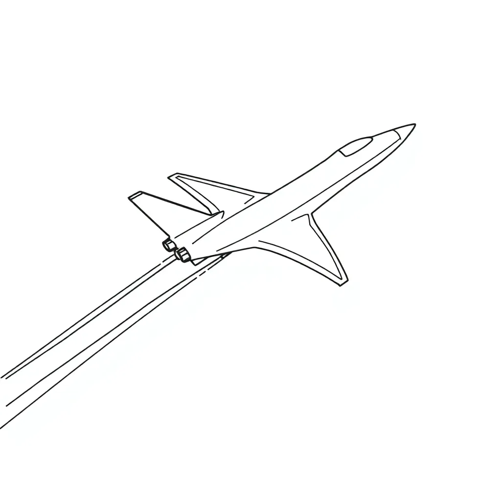 Jet coloring page