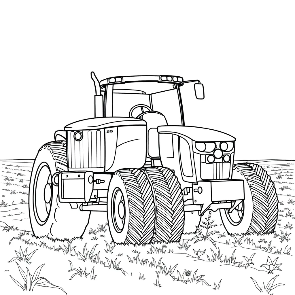 John Deere coloring page