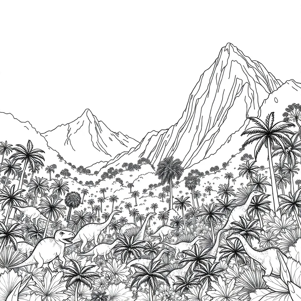 Jurassic Park coloring page