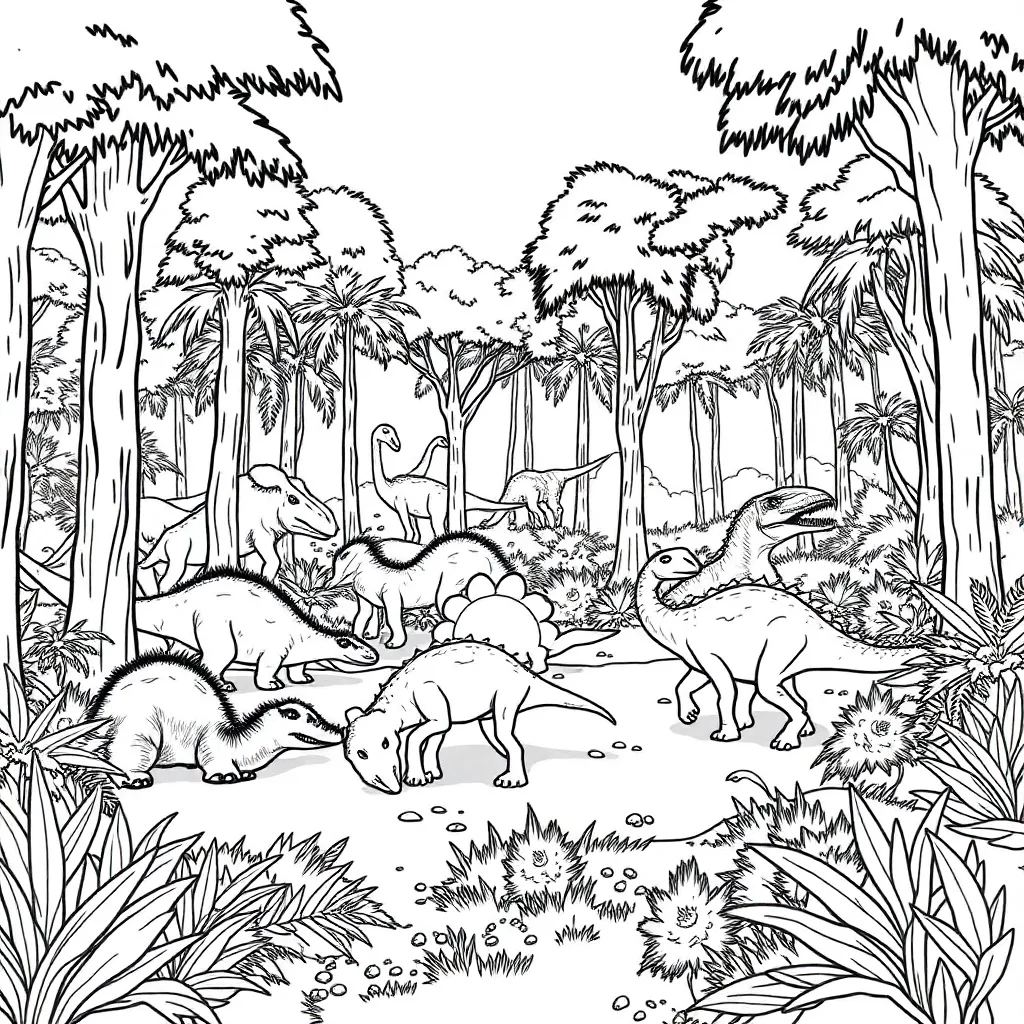 Jurassic Park coloring page