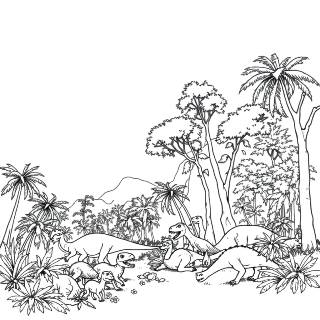 Jurassic Park coloring page