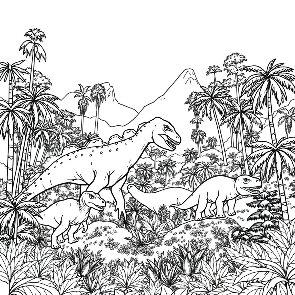 Jurassic Park coloring page