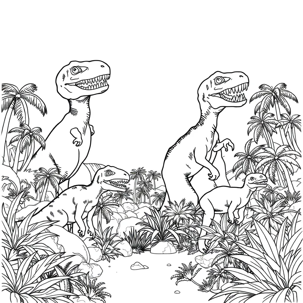 Jurassic Park coloring page