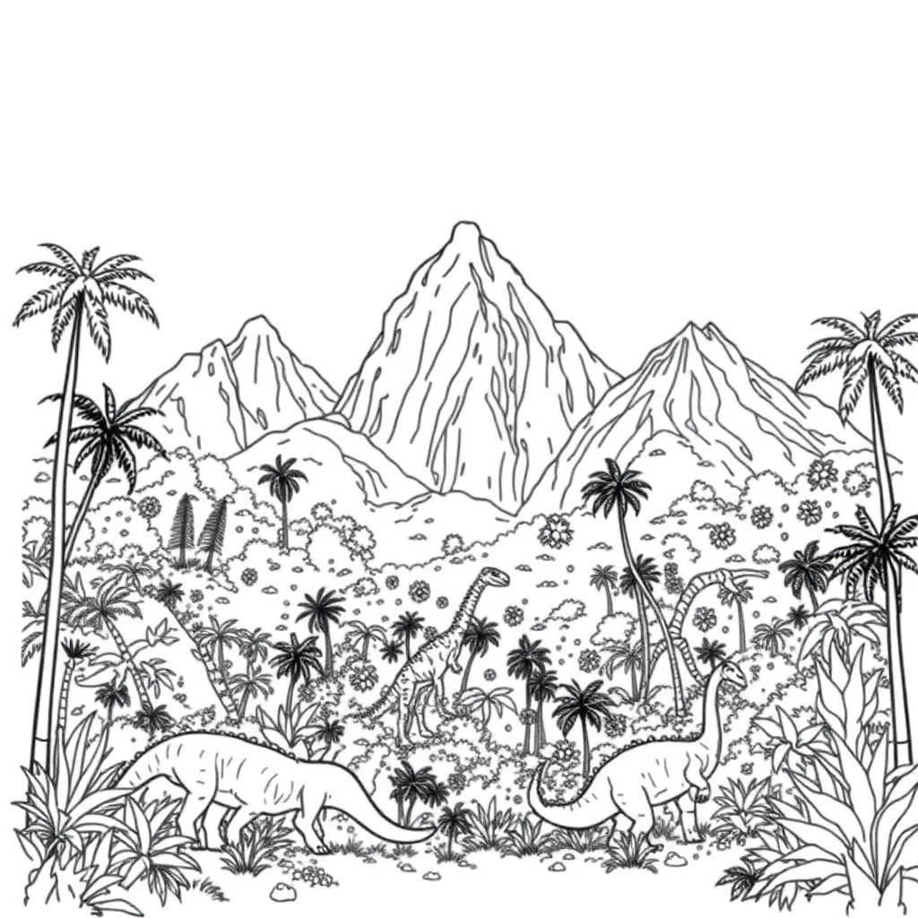 Jurassic Park coloring page