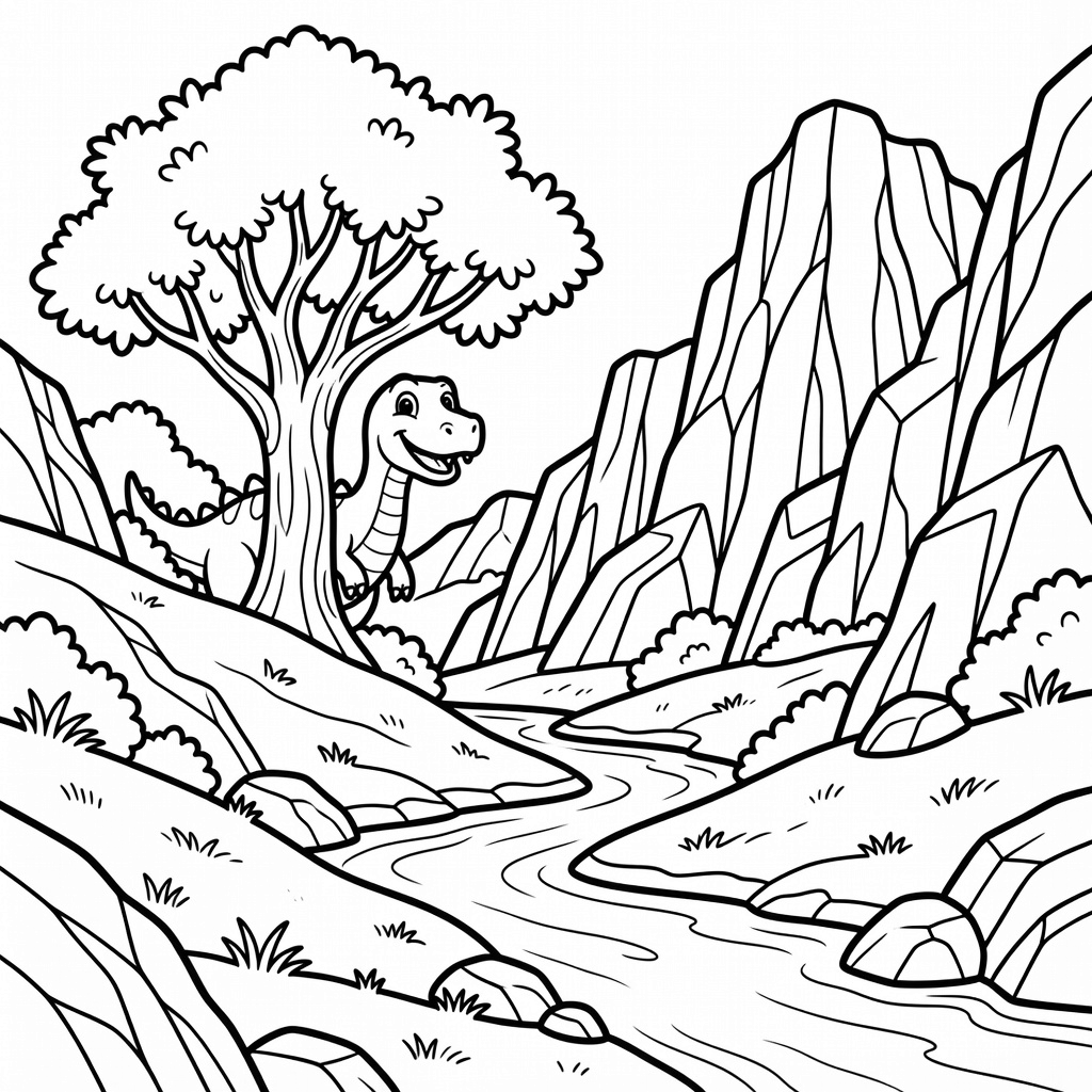 Jurassic Park coloring page