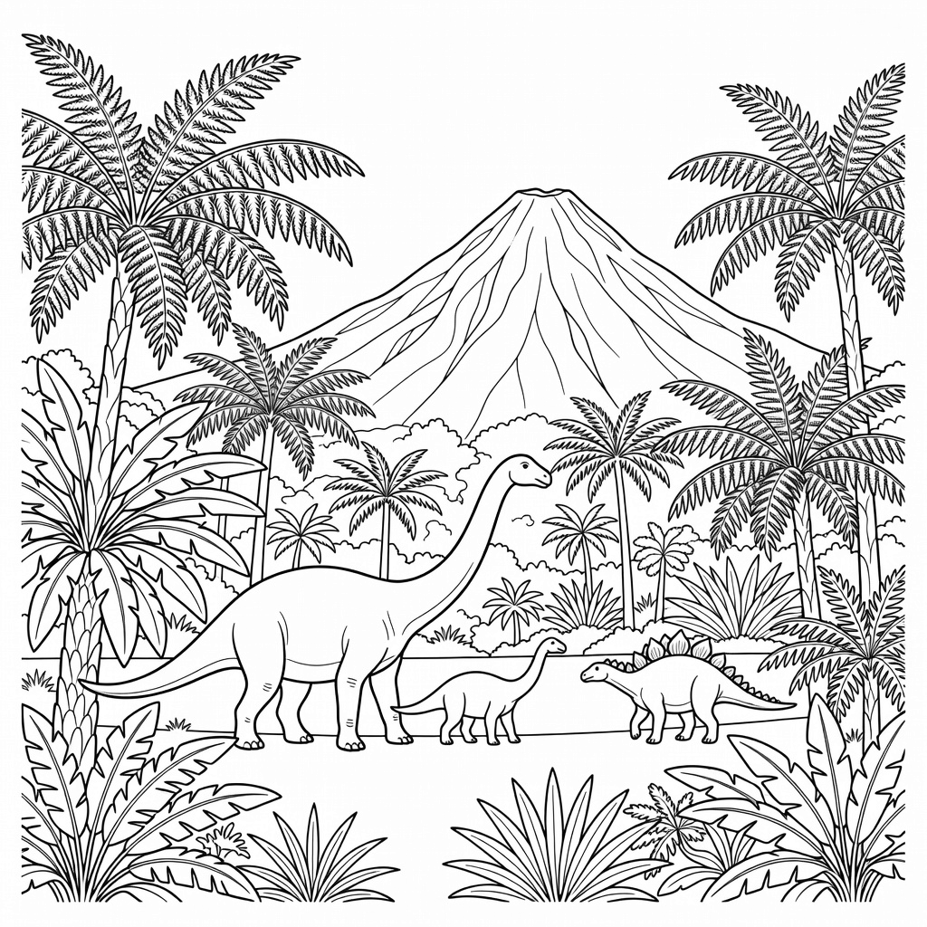 Jurassic Park coloring page