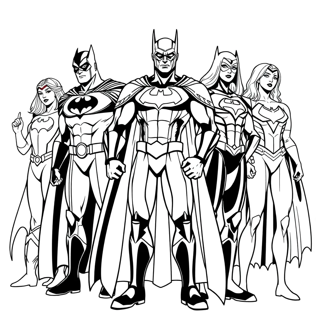 Justice League coloring page
