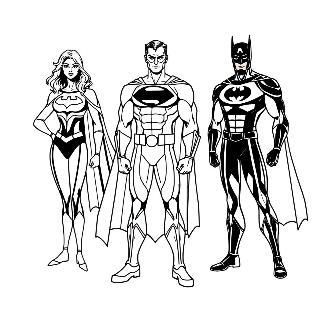 Justice League coloring page