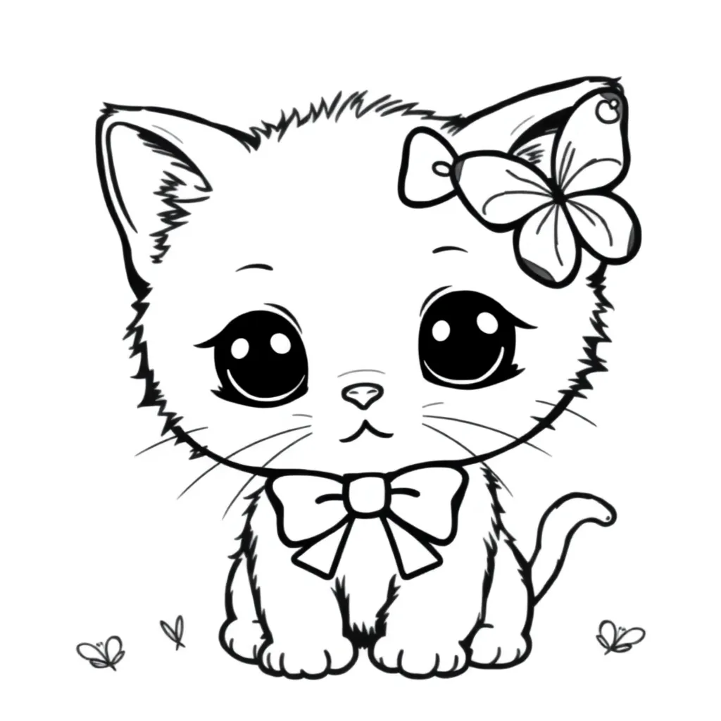 Kawaii coloring page