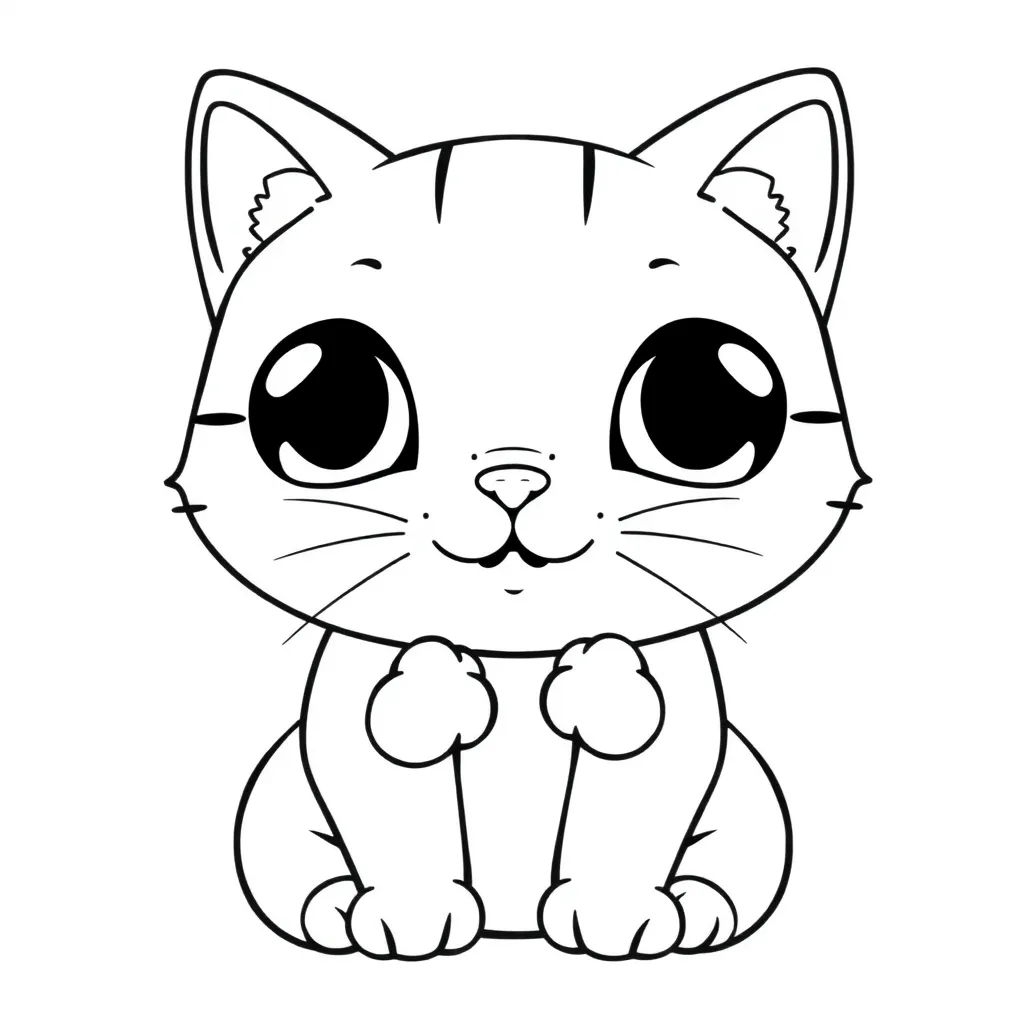 Kawaii coloring page