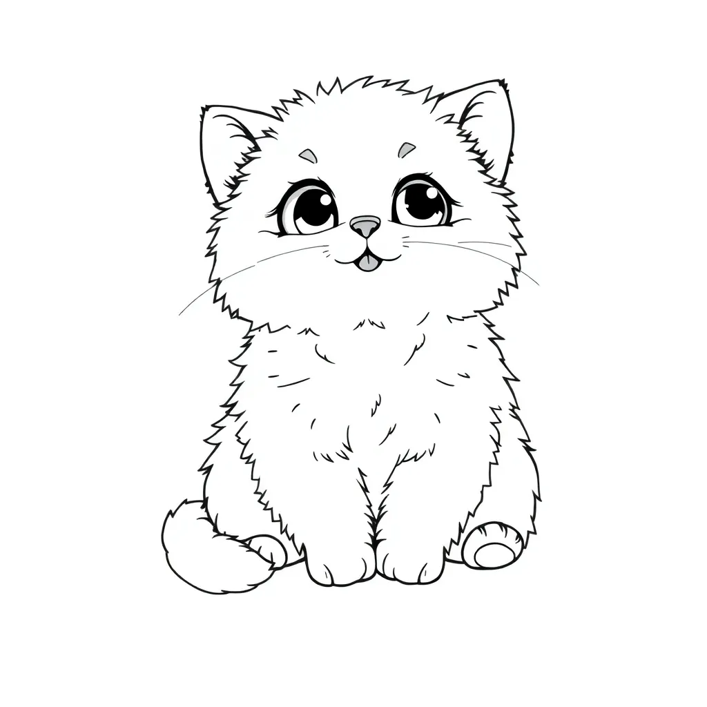 Kawaii coloring page