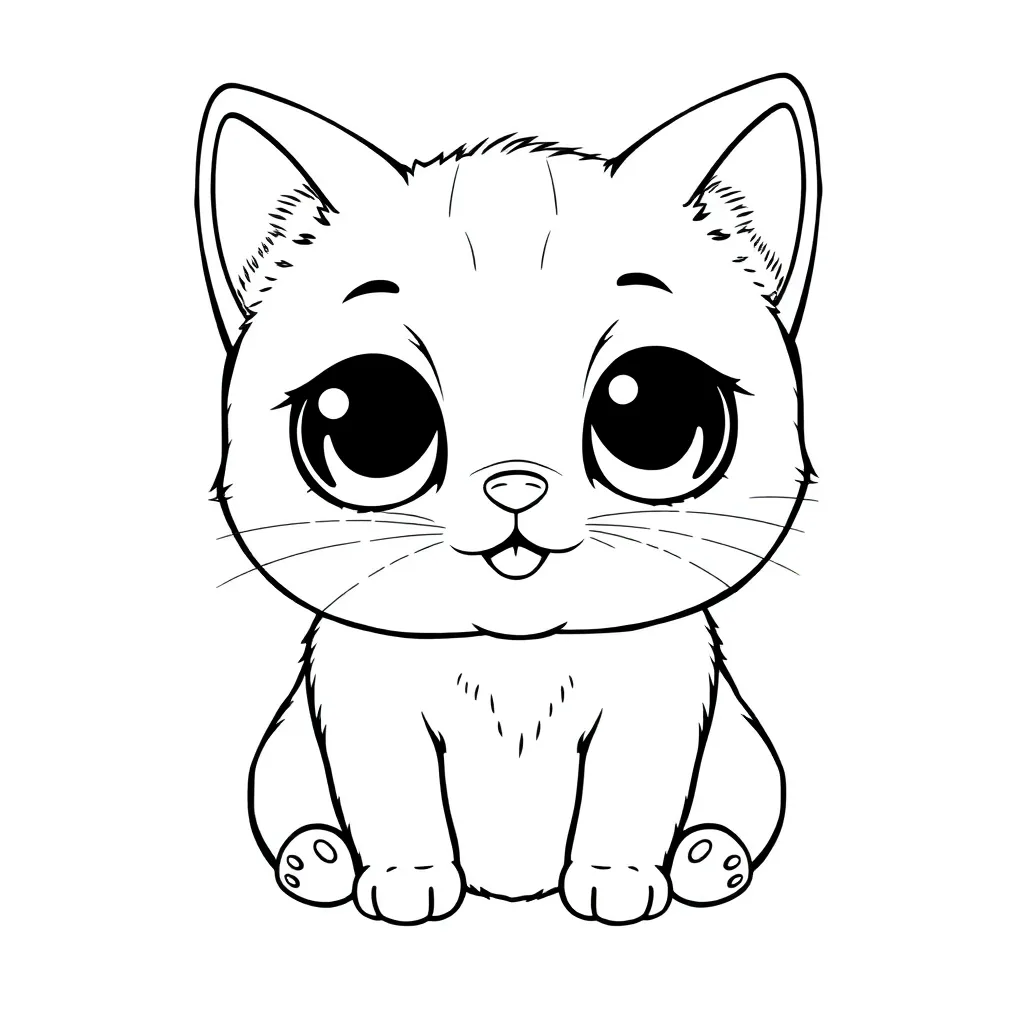 Kawaii coloring page