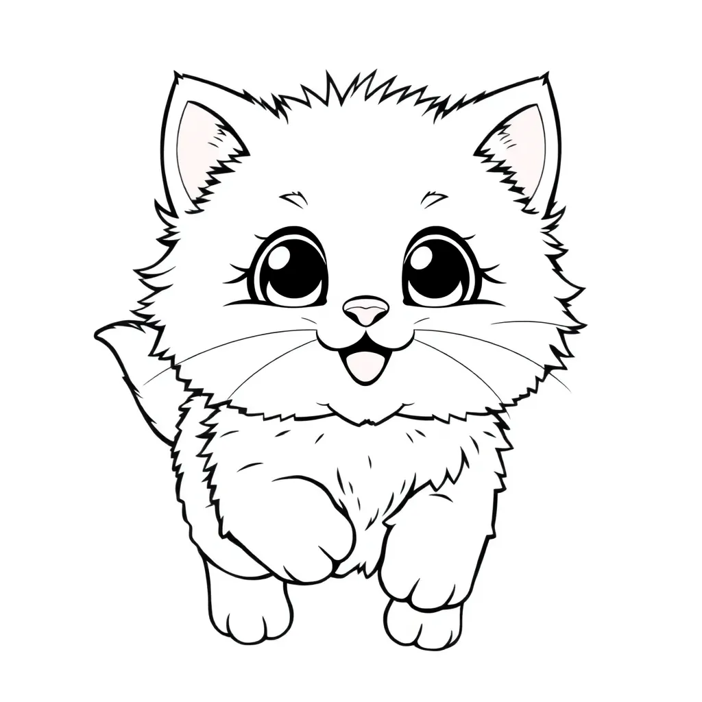 Kawaii coloring page