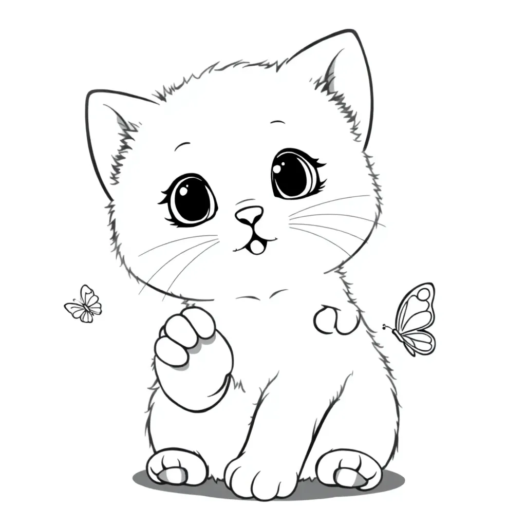 Kawaii coloring page