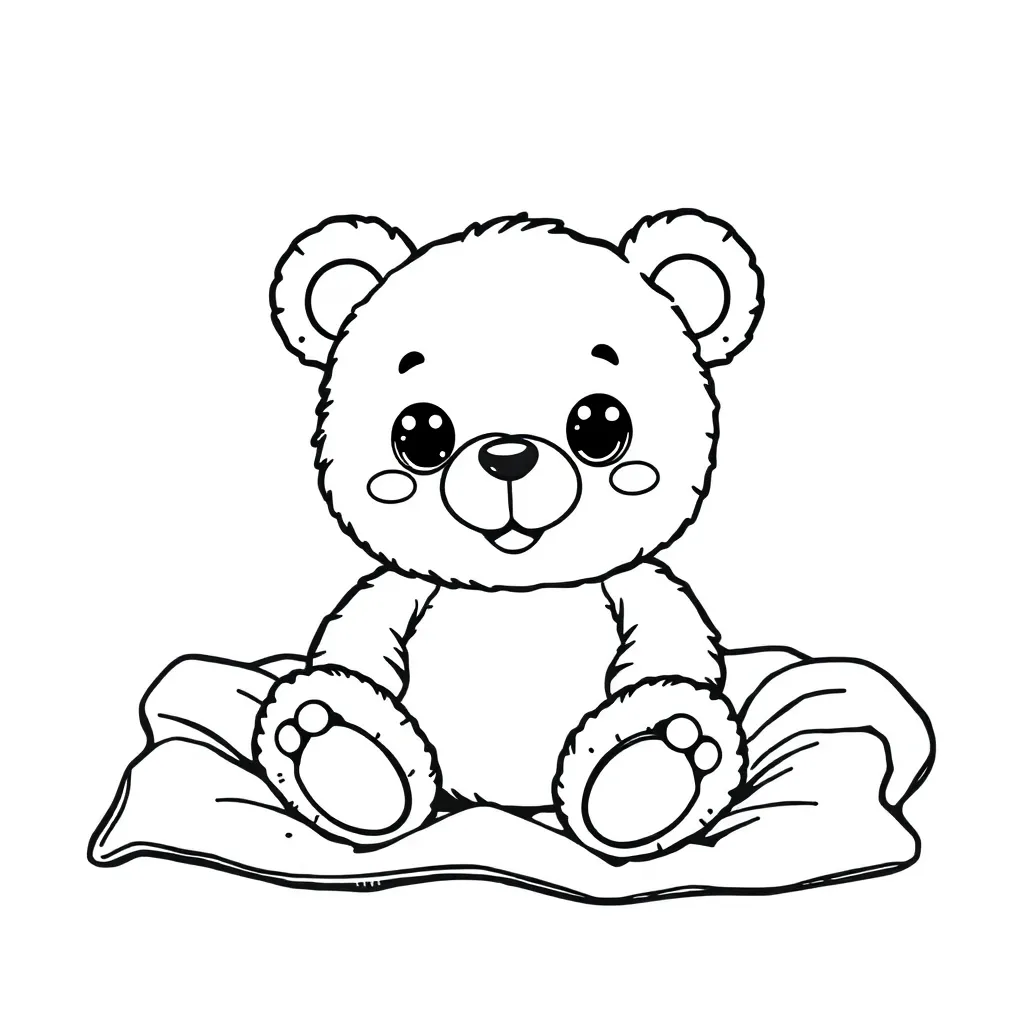 Kawaii coloring page