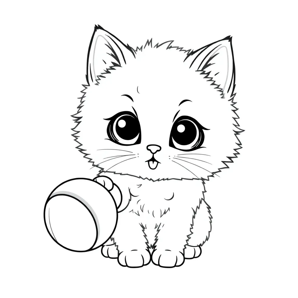 Kawaii coloring page