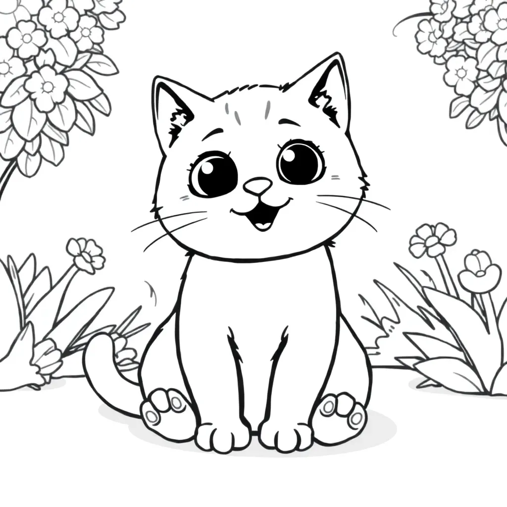 Kawaii coloring page