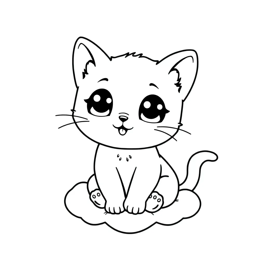Kawaii coloring page