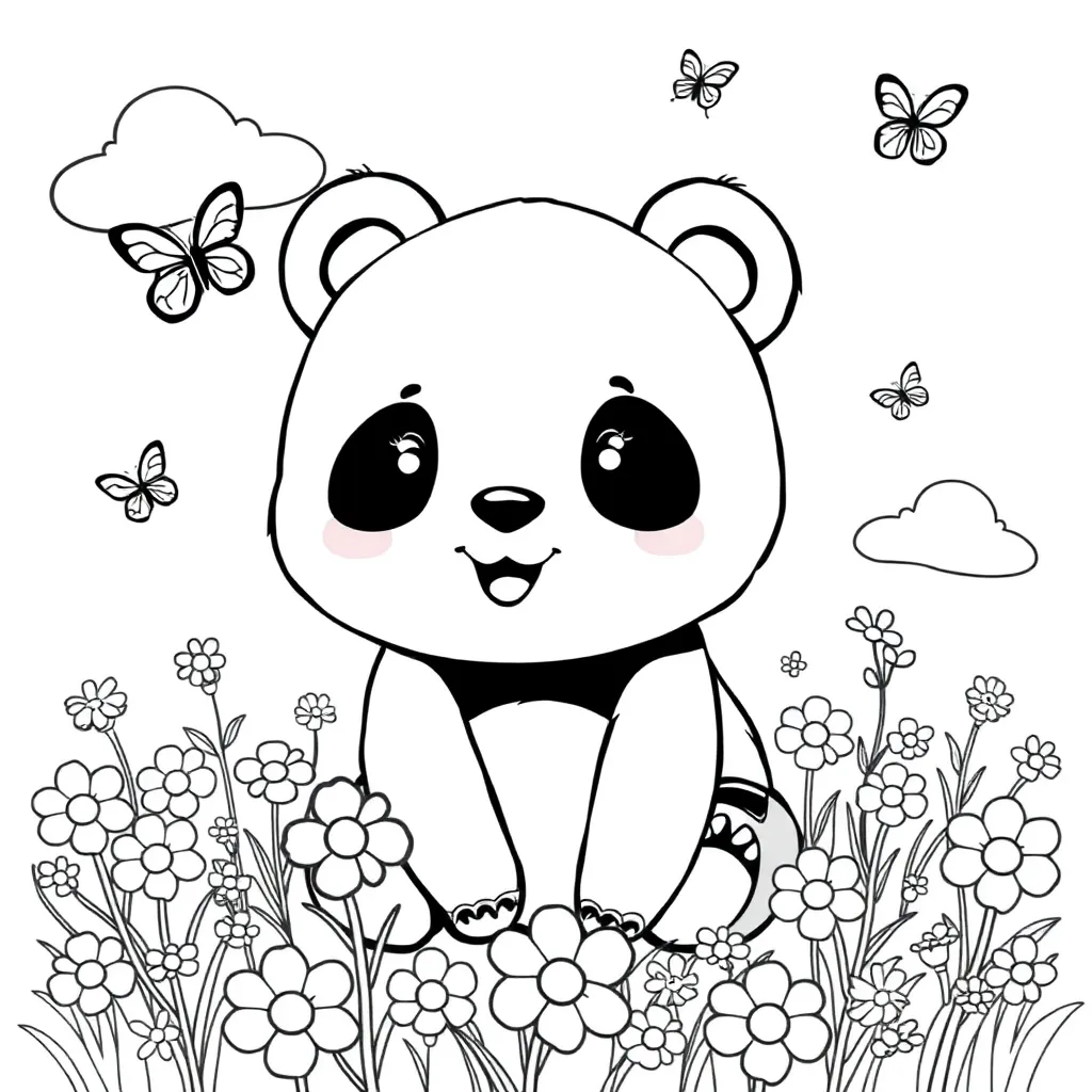 Kawaii coloring page