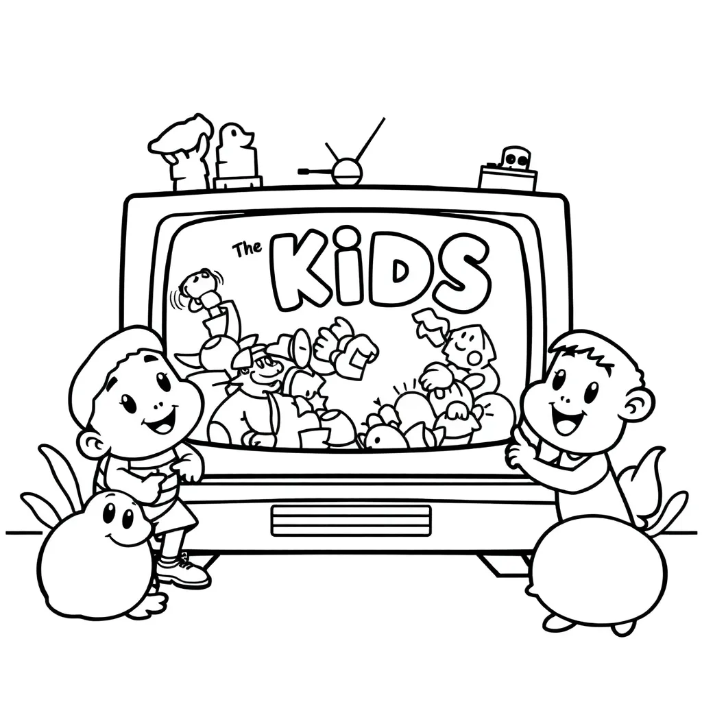 Kids TV Shows coloring page