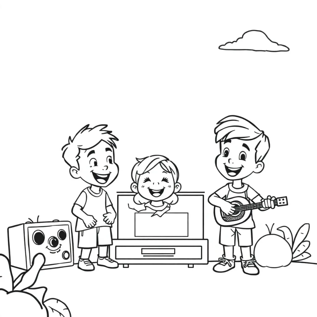Kids TV Shows coloring page