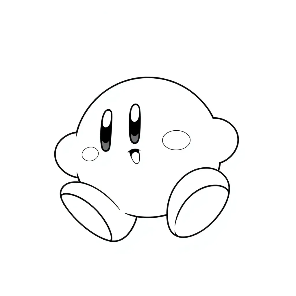 Kirby coloring page