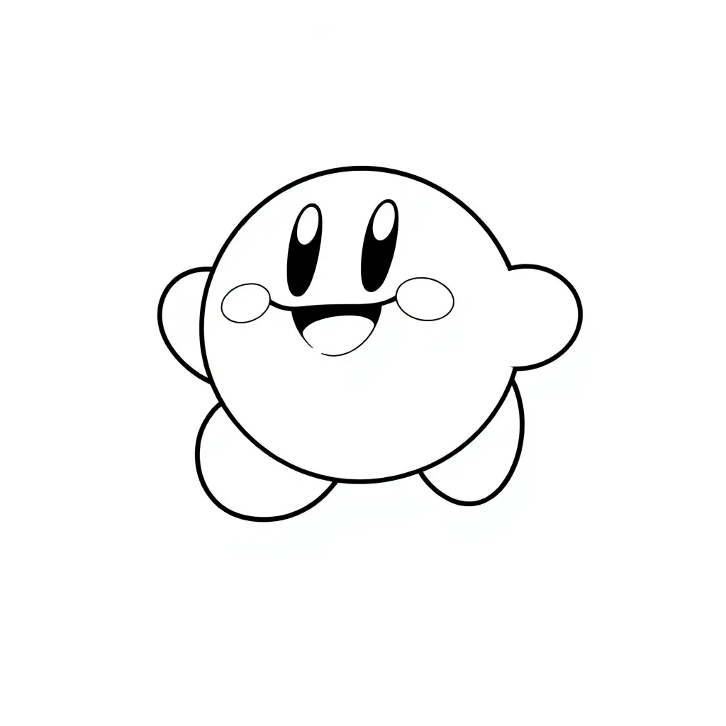 Kirby coloring page