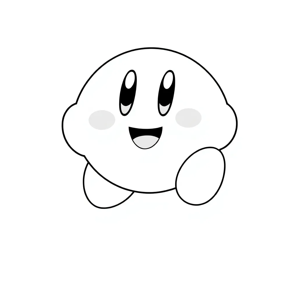 Kirby coloring page