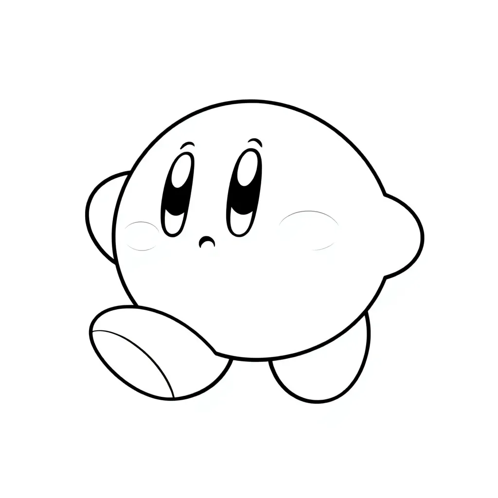 Kirby coloring page