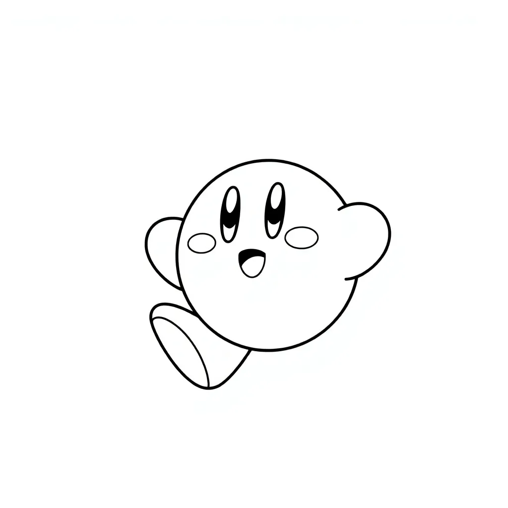 Kirby coloring page