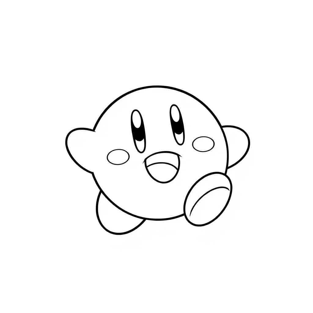 Kirby coloring page