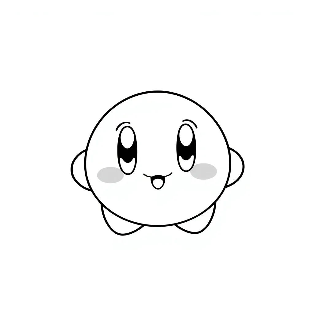 Kirby coloring page