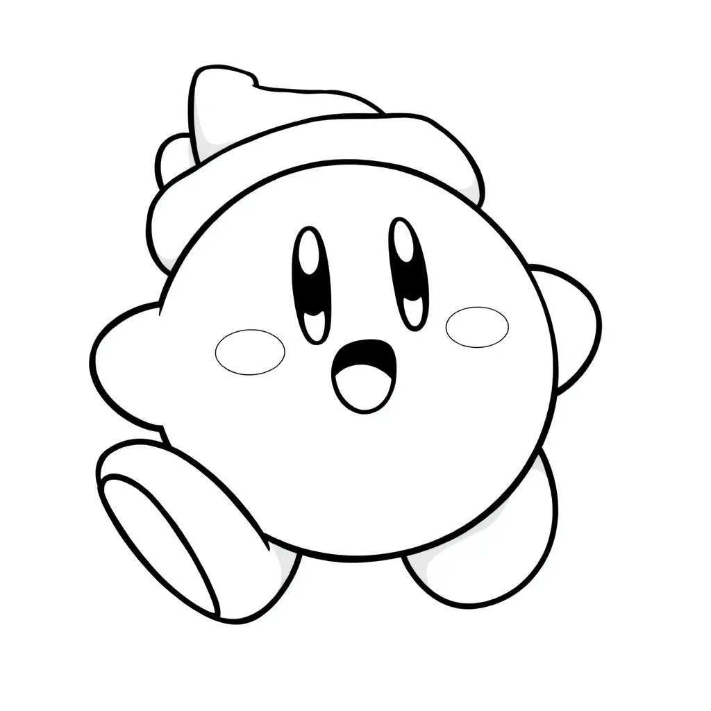 Kirby coloring page